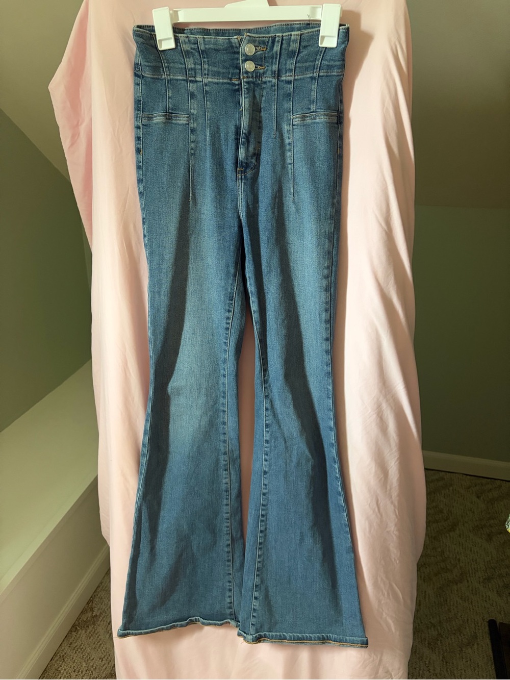 We The Free High-Waist Blue Flare Women's Jeans size 27